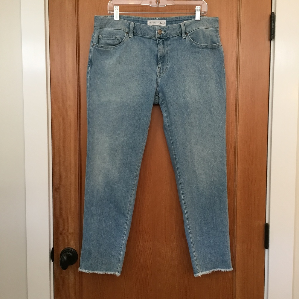 velvet by graham & spencer light blue wash jeans